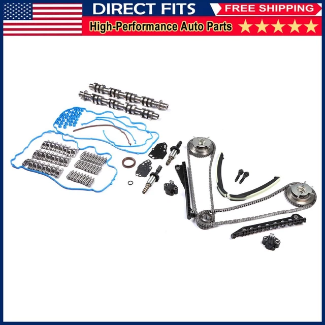 CAMSHAFTS LIFTERS ROCKER Arms Timing Chain Kit For Ford Explorer ...