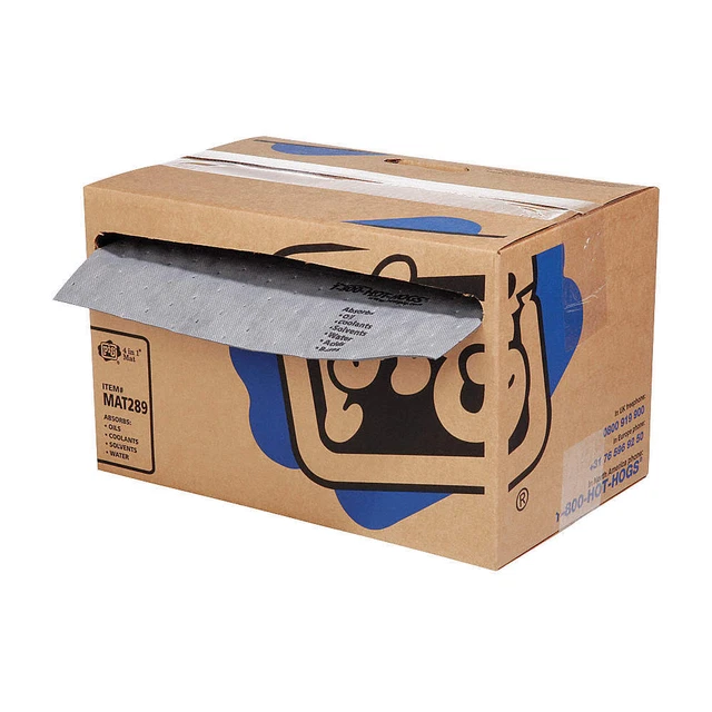 PIG MAT289 Absorb Roll,Universal,Gray,50 ft.L,PK3