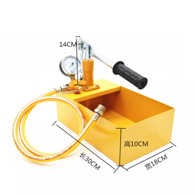 2.5MPa 25KG Water Pressure Tester Manual Hydraulic Druckprüfpumpe Machine H8Z6 3