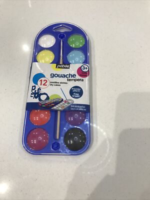 Crayola lavabile Kids 12 Colori Tavolozza Pittura & Spazzola Art Craft Regalo 4 anni 