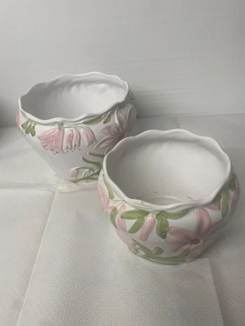 Cache-pot En Céramique Blanche - Occasion - Déco Maison