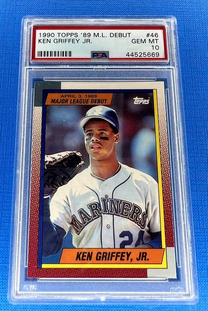 1990 Topps 89 M.L. Debut #46 Ken Griffey Jr. Mariners HOF PSA 10 NEW SLAB GEM 💎 1990 Topps 89 M.L. Debut #46 Ken Griffey Jr. Mariners HOF PSA 10 NEW SLAB GEM 💎