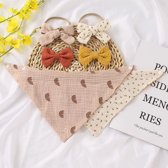 bavoirs latéraux Serviette de salive Chiffons Burp Bande de cheveux d'éther