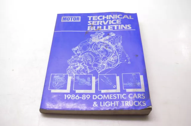 Motor 0-87851-697-2, 18402 Technical Service Bulletins 1986-89 Domestic Cars &