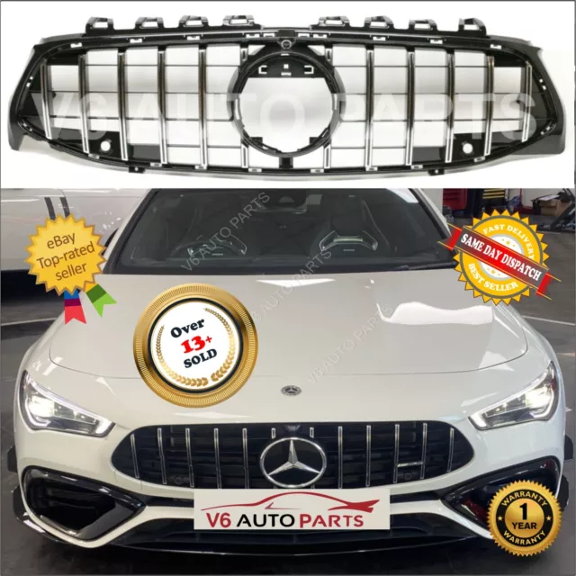 For Mercedes CLA-Class X118 CLA180 CLA250 CLA200 Front Bumper Grille 2019-23 AMG
