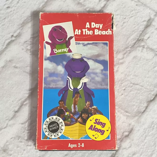 Vintage barney a day at the beach vhs 1992 sandy duncan sing along 38 