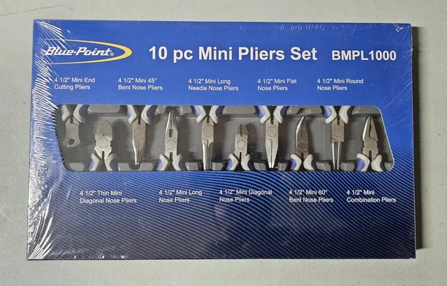 New Blue-Point 10 pc Miniature Pliers and Cutters Set