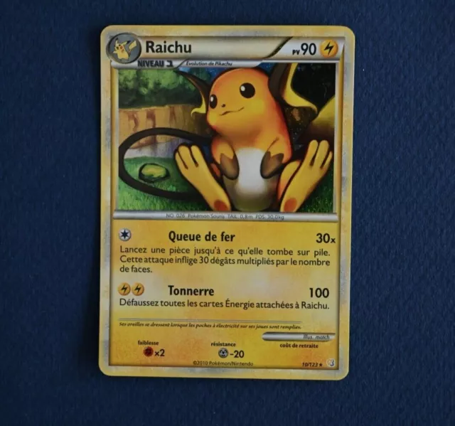 Raichu Holo HS HeartGold SoulSilver (2010) 10/123 - Carte Pokemon FR