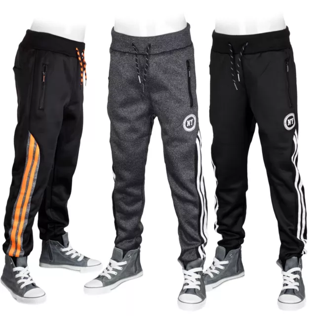 Jogginghose Freizeithose warm Kinder Hose Sporthose Turnen Jungen Joggers #F2901