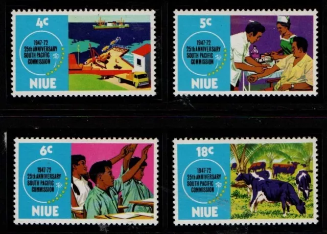 New Zealand Niue 1972 South Pacific Commission SG170-73 Mint