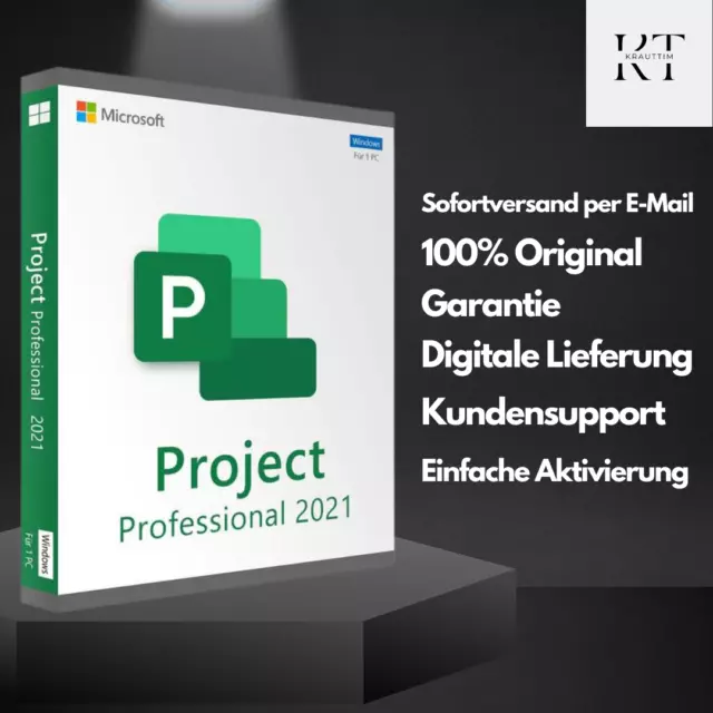 Microsoft Project Professional 2021 Key - 24/7 Sofortige Lieferung per E-Mail