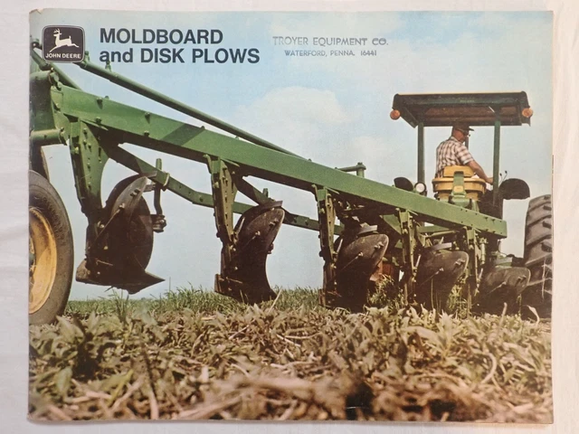 Vintage 1969 John Deere Advertising Brochure Moldboard & Disk Plows