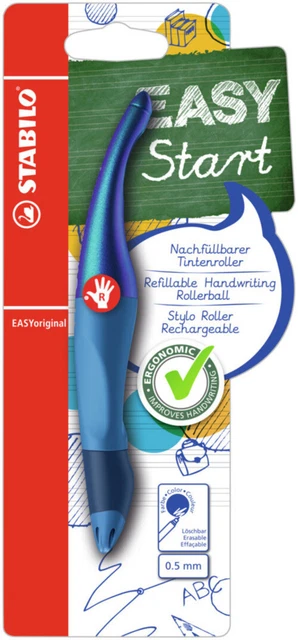 Ergonomischer Tintenroller für Rechtshänder - STABILO EASYoriginal Holograph...