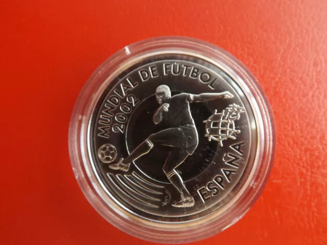 * Spanien 10 Euro Silber PP 2002 * Fußball WM (Schub43)