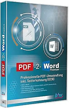 PDF-2-Word Premium von Bhv | Software | Zustand sehr gut
