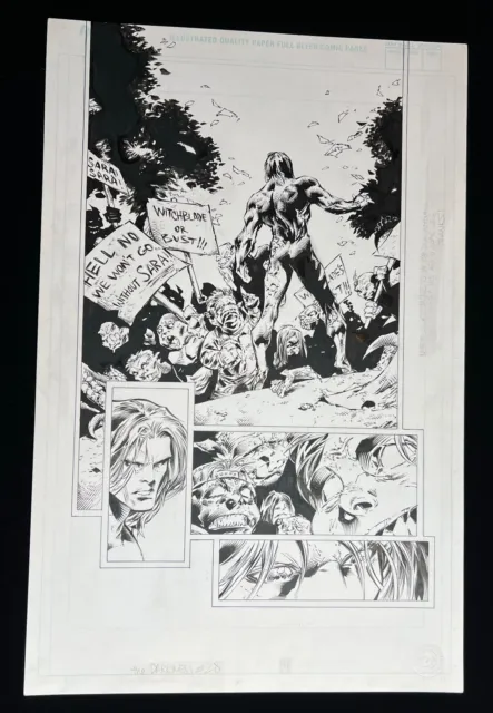 The Darkness #28 Page 14 - Original Comic Book Art - Top Cow - Witchblade