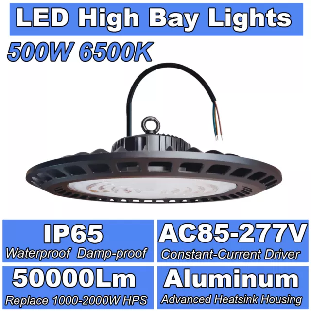 LED High Bay Light Warehouse Bright White Fixture Factory Industry Shop Lighting 2