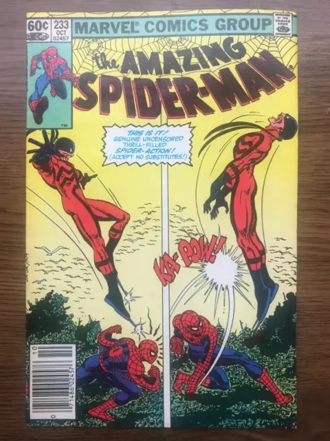 Amazing Spider Man  233      Tarantula Cover and Appearance    Newsstand Edition