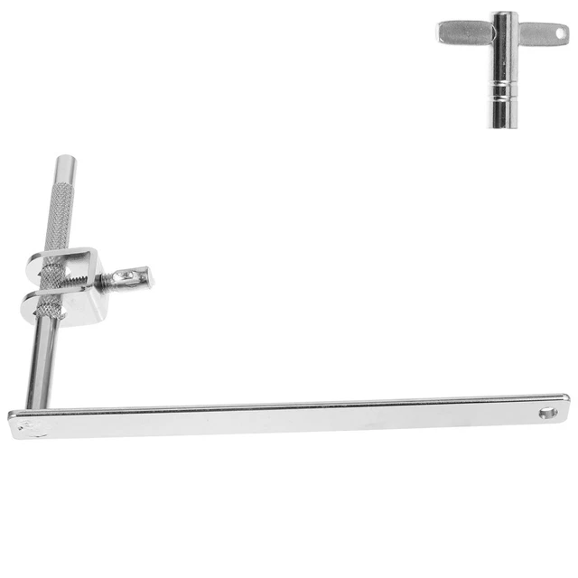 Pince De Montage Cymbale Hsthe Sea - Support Extension Tige 12mm - Pour Batterie Jazz - Argent