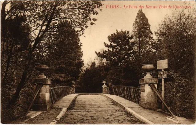 CPA AK Vincennes Le Pont des Iles au Bois FRANCE (1283093)