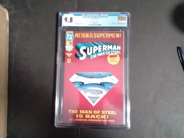 Superman: The Man Of Steel #22 CGC 9.8 COLLECTORS EDITION