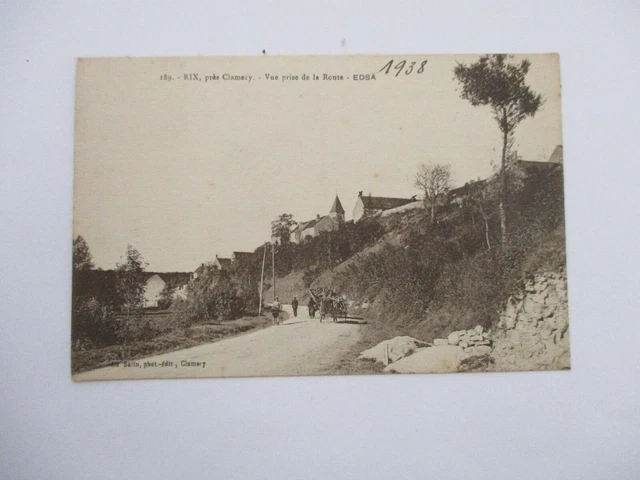 Cpa Nievre 58 Rix Pres Clamecy Vue Prise De La Route