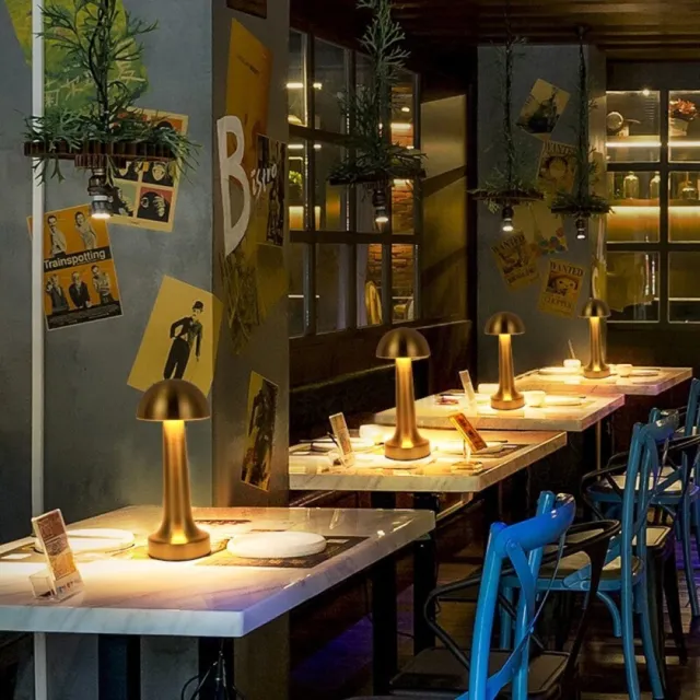 Lampada da tavolo led ricaricabile Touch per ristoranti bar hotel 2