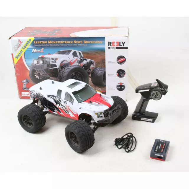 REELY NEW1 BRUSHLESS 1:10 RC Model Car Electric+Defective (254455