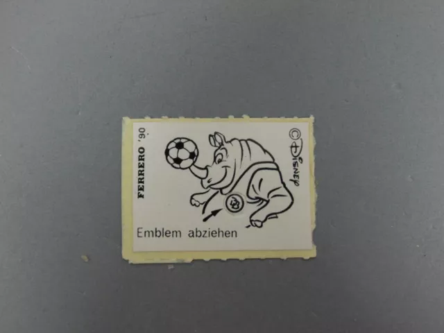 Hpf-Bpz: Dribbel Boys 1990 - Emblemträger Della Rhino Rauhbein (100% Originale)