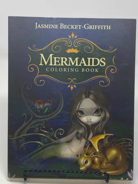 MERMAIDS COLORING BOOK: AN AQUATIC ART ADVENTURE By Jasmine Becket-griffith NEW