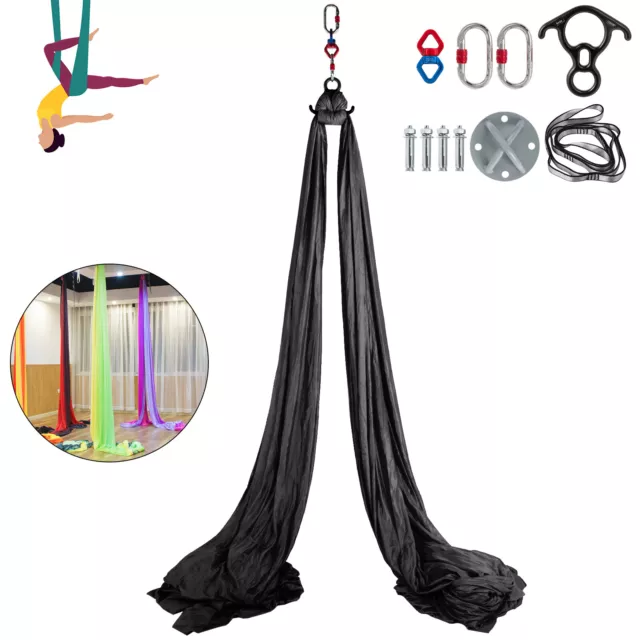 VEVOR Yoga Hammock 2.8mx10m Long Aerial Silks Yoga Swing Kit for Yoga Flying