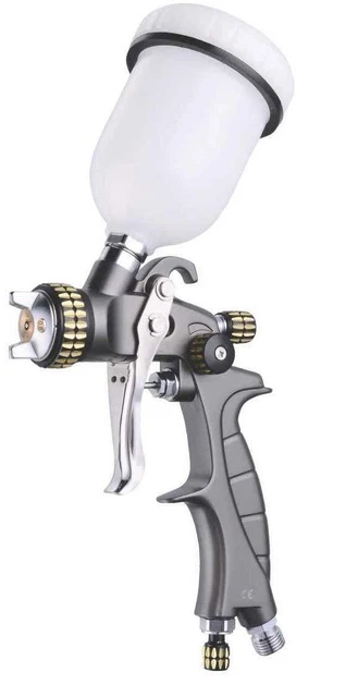 HVLP Gravity Spray Gun PF-02 Non-drip Paint Cup with Nozzle Tip Size 0.5 mm
