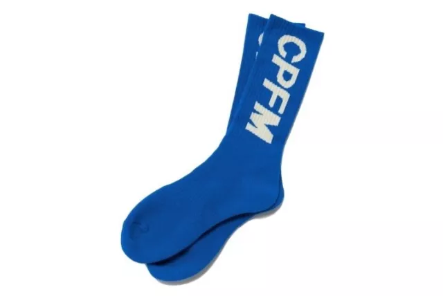 Cactus Plant Flea Market CPFM  Blue Logo Knit Crew Socks