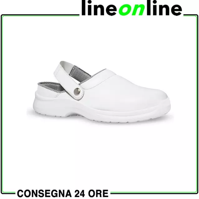 Sandali da lavoro U Power Surge Grip SB - Scarpe bianche antiscivolo da cucina