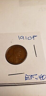 1910 P  LINCOLN WHEAT PENNY CENT EXTREMELY FINE CONDITION   ac