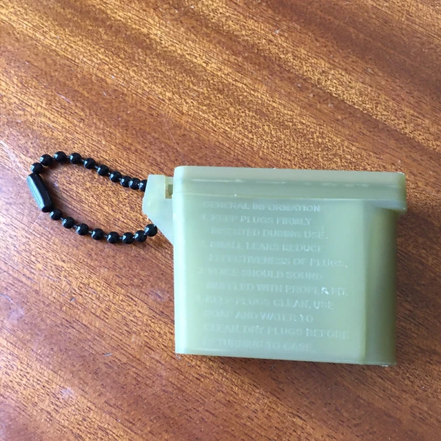 ARMY EAR PLUG Case With Inserter And Chain 5.00 PicClick