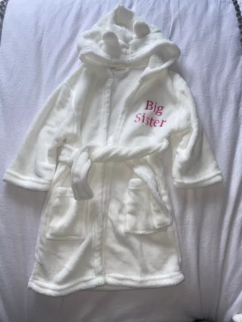 Ensemble robe 1ère année. Big sister 2-3 ans petit frère 0-6 mois