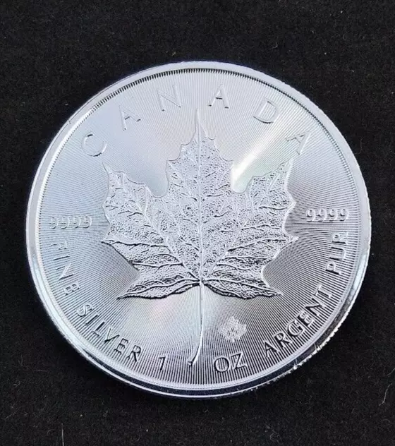 2023 Silver Canadian Maple Leaf Bullion Coin in Capsule UNC Solid 1952-2022