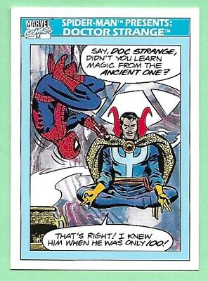 1990 Impel Marvel Universe Spider-Man presents Doctor Strange Trading Card #158