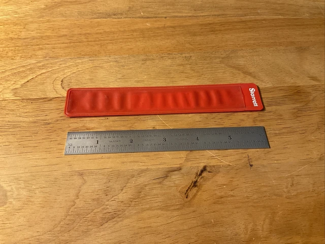 STARRETT No.C604R-6  6” Long Spring-Tempered Steel Rule w/Inch Grad. USA