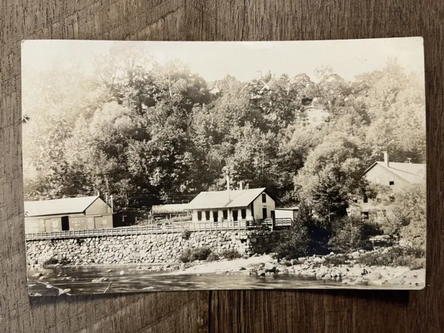 1910 River Scene, Bristol, NH - Posted Antique Real Photo Postcard RPPC
