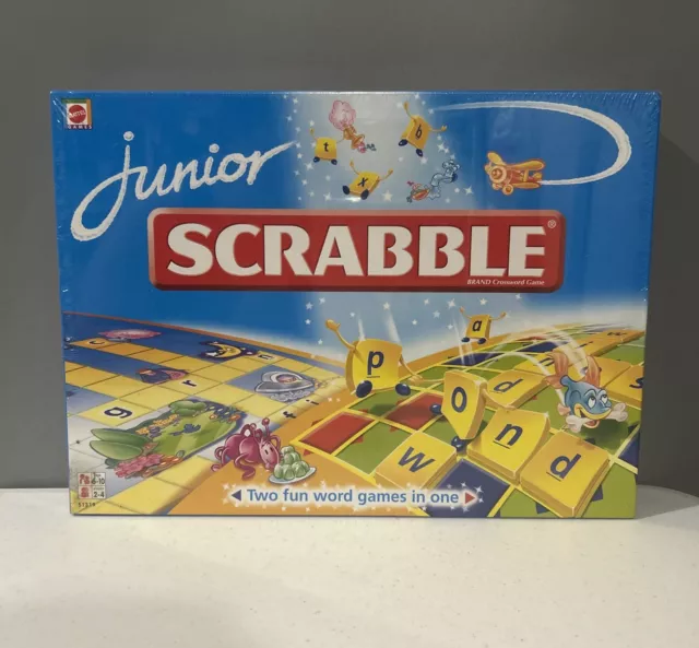 Brand New Sealed 2010 Mattel Junior Scrabble Board Game Ages 5-10