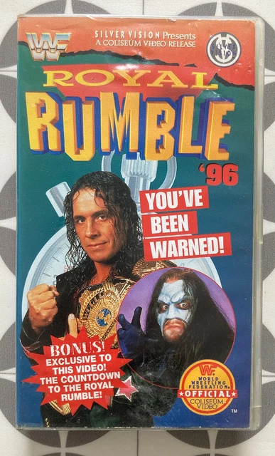 ROYAL RUMBLE 96 1996 - UK VHS PAL Video WWE Wrestling WWF. Tested And ...