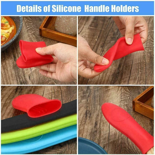 Pot Holder Cast Iron Hot Skillet Silicone Handle Cover NICE Potholder Pan O1O2