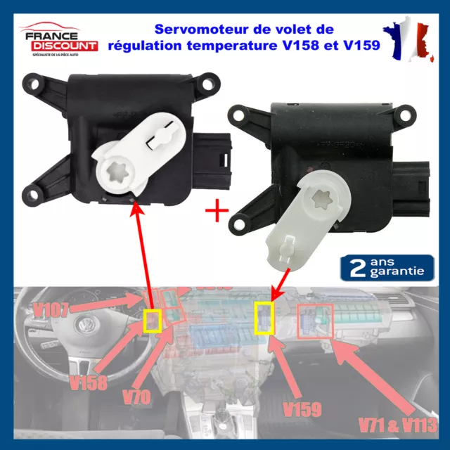 Servomoteur de Volet Température V158 V159 prévu Octavia II Yeti 1K0907511Q