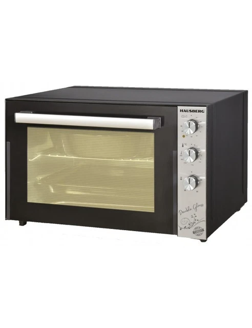 Hausberg Forno Elettrico Ventilato E Doppio Vetro 70L 2500W Turboventilatore