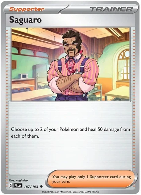 SAGUARO 255/193 POKEMON S&V Paldea Evolved Completo Arte Ologramma