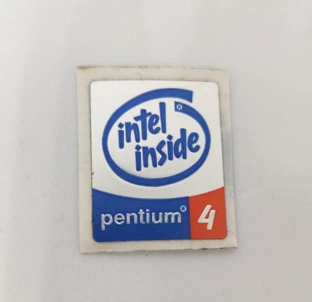 METAL STICKER PENTIUM 4 Intel Inside Vintage EUR 6,28 - PicClick IT