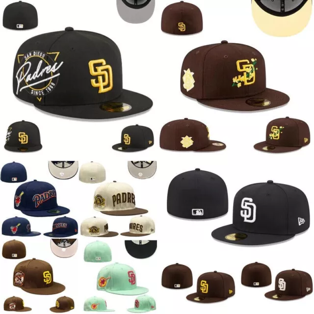 Unisex New Era MLB San Diego Padres 59FIFTY 5950 Fitted Hat Basketball cap