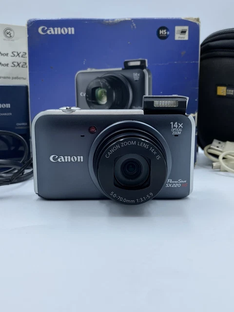 Canon PowerShot SX220 HS 12.1MP Digital Camera - Gray